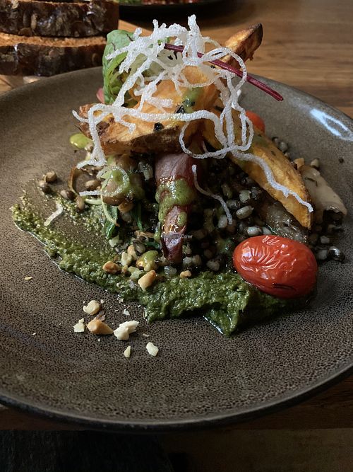Baked sweet potato  at Rataskaevu 16 in Tallinn