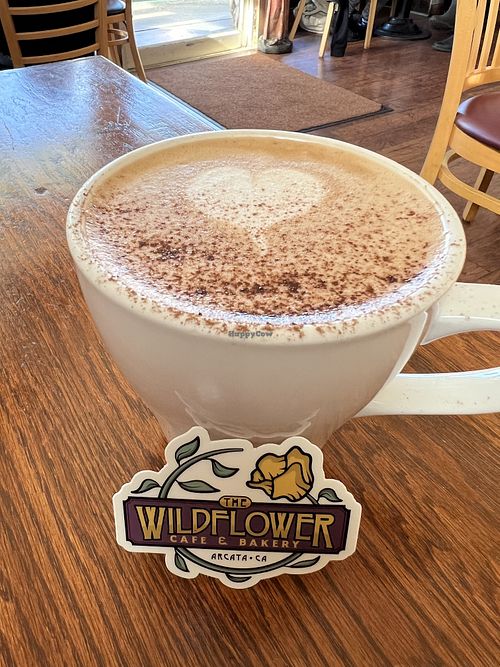 Mocha with oat milk   at Wildflower Cafe and Bakery in Arcata