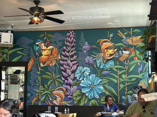 Inside   at Wildflower Cafe and Bakery in Arcata