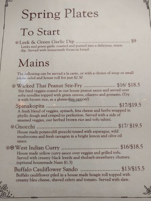 Spring Plate Specials at Wildflower Cafe and Bakery in Arcata