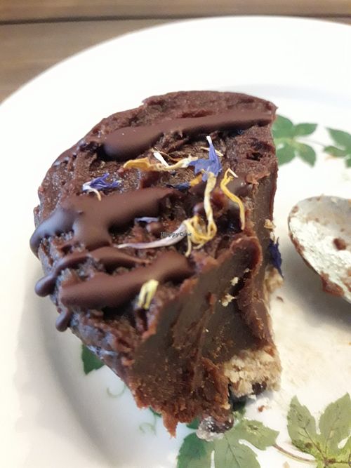 Chocolate cake at Criollo Chocolate Café in Drammen
