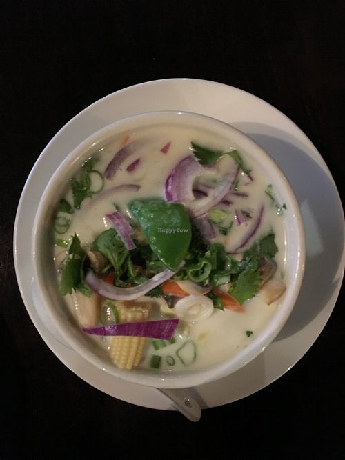 Coconut Ginger Soup at Sak's Thai Cuisine in Fairport