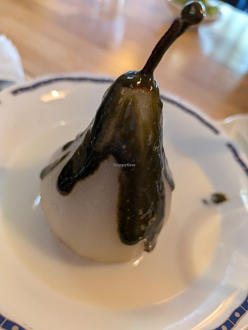 Pear compote at Cha-Ya in Berkeley