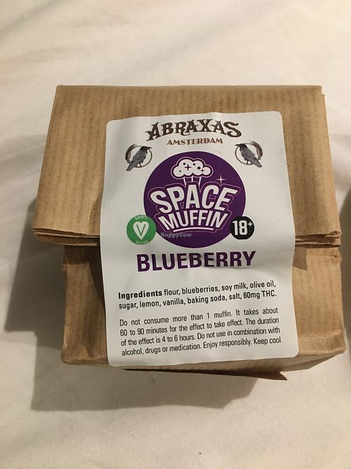 Blueberry muffin  at Abraxas in Amsterdam