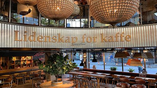 Location Olav V's Gata at Espresso House - Oslo S Flytogterminalen in Oslo