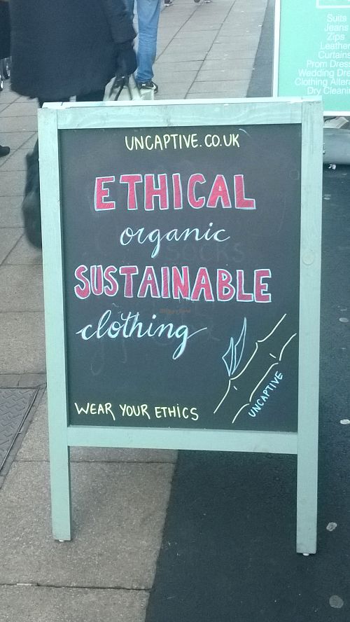 Wear your ethics  at Uncaptive in Newcastle Upon Tyne