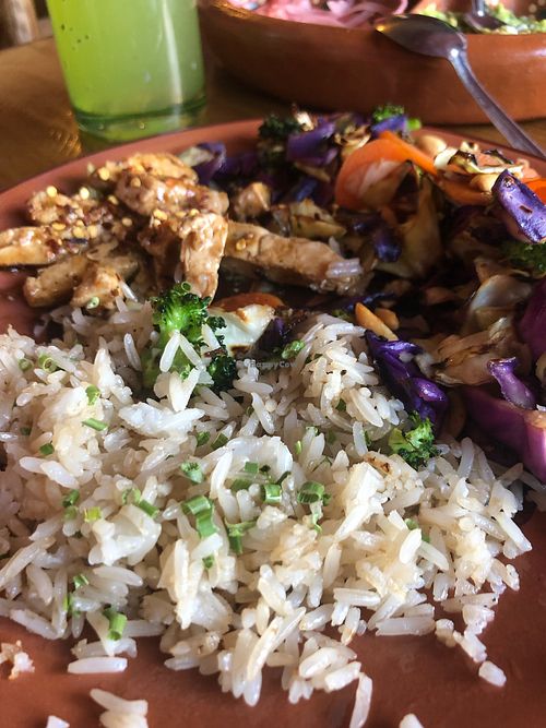 Teriyaki con pollo de soya  at Danza de Fogones  in Guadalupe