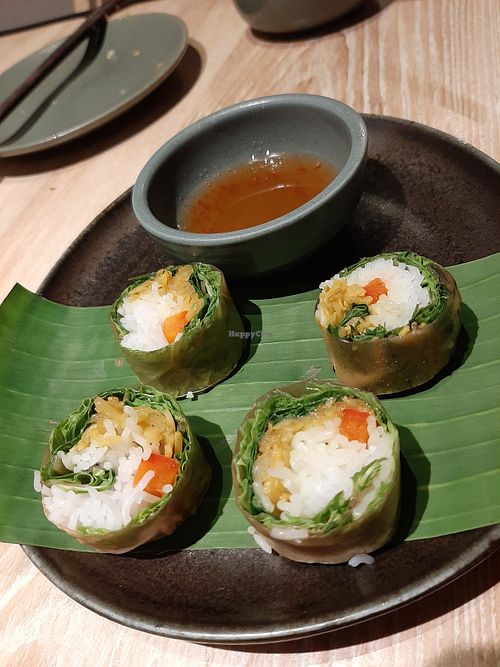 rice vermicelli wrap at Sadhu in Hanoi