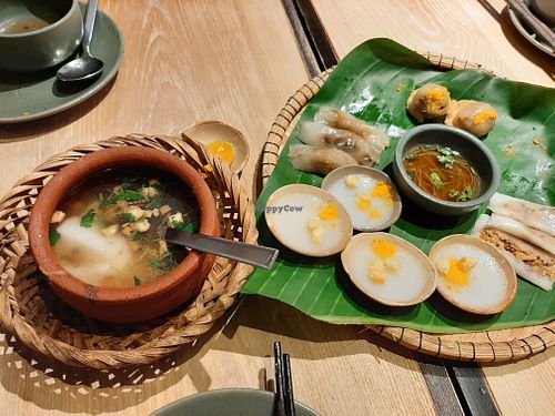 Traditional sticky rice cakes at Sadhu in Hanoi