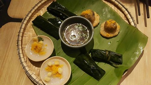 Assorted traditional cakes at Sadhu in Hanoi