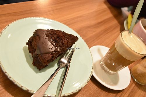 Chocolate cake at Cabane  in Lisbon