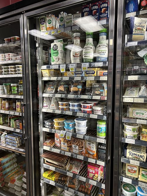 Lots of vegan products!   at New Moon Natural Foods in Truckee