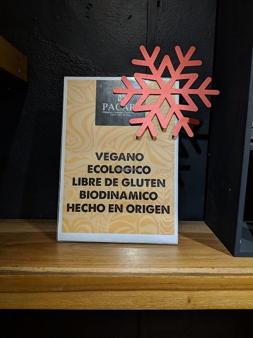 The chocolates are all vegan! at Pacari in Quito