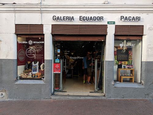 The front of the shop at Pacari in Quito
