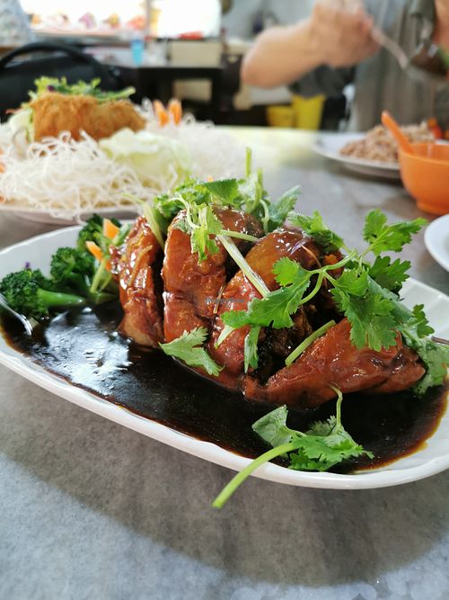 Fish dish (forgot the name)  at Lin Lin Vegetarian Delight 霖霖素食 in East Singapore