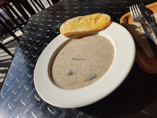 Wild mushroom soup at The Mossy Forest Cafe in Tanah Rata