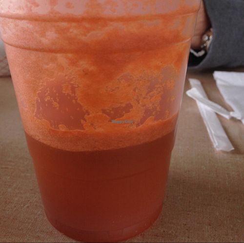 carrot, celery, yellow pepper juice :) at Big Al's Healthy Foods in Tulsa