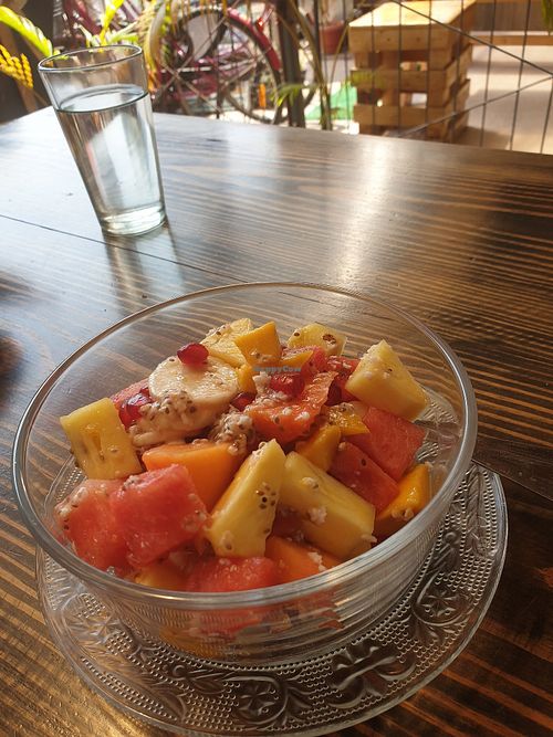 Fruit salad. Fresh and delicious at Breath in Fort Kochi