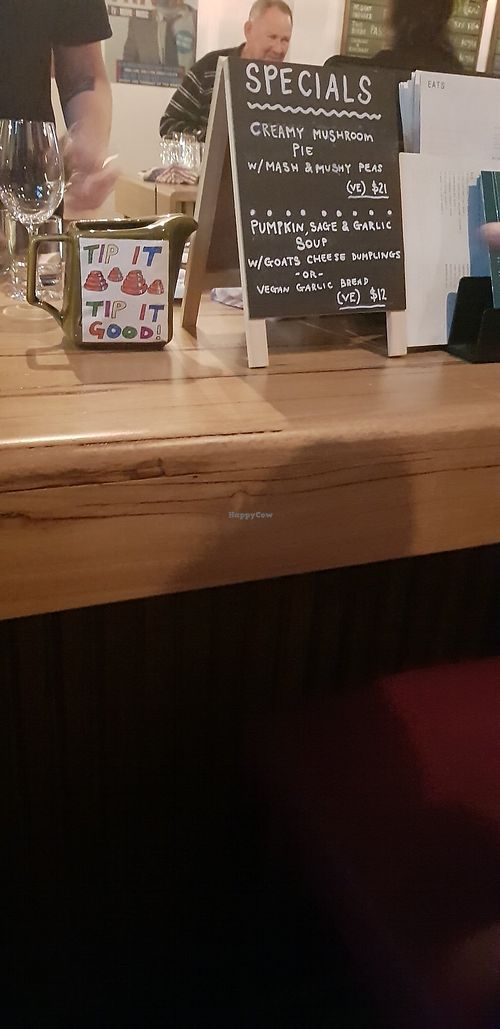 Specials - must check the boards at the bar at The Carringbush Hotel in Abbotsford