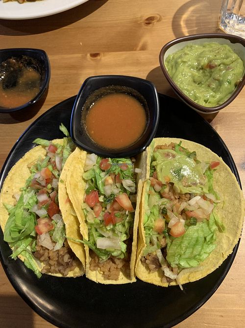 Vegetarian tacos at Teotihuacan in Taipei