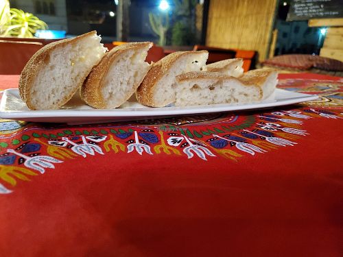 Bread with the Tagine at Taghazout Chez Titrite in Taghazout