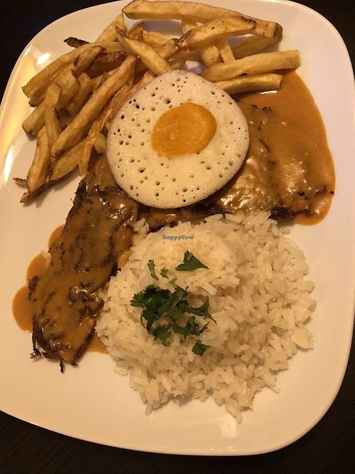 Seitan steak  at Kong - Food Made With Compassion in Lisbon