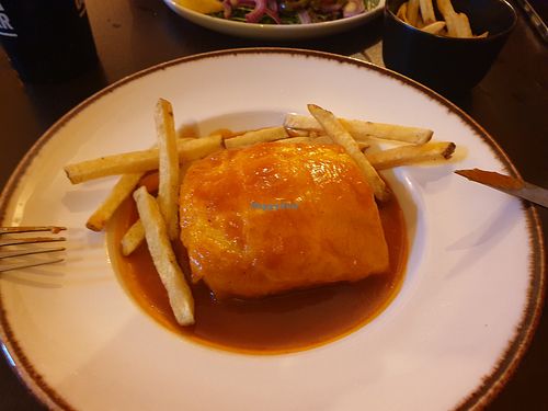 Francesinha at Kong - Food Made With Compassion in Lisbon