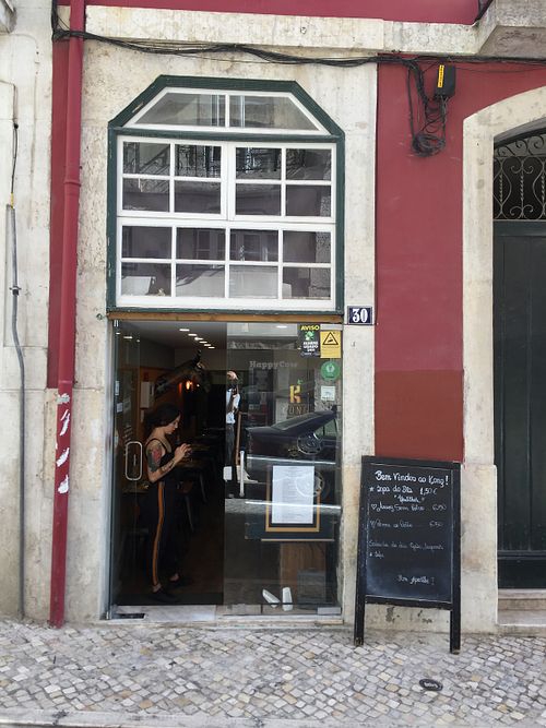 Outside at Kong - Food Made With Compassion in Lisbon