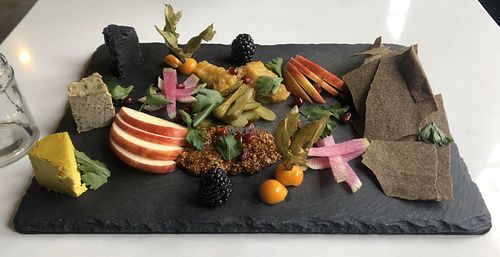 Vegan cheese plate... black truffle was my favorite and it’s amazing at Plant Food + Wine in New York City