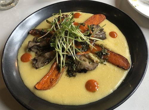 Polenta and sweet potato. at Plant Food + Wine in New York City