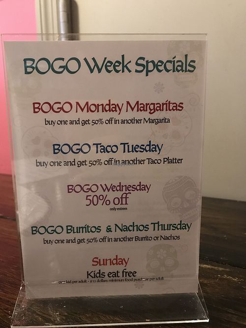 Specials  at Catrina's  in Edwardsville