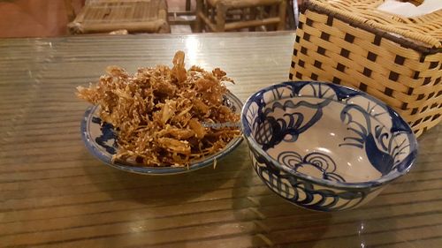 Crispy fried jackfruit  at Lien Hoa in Hue