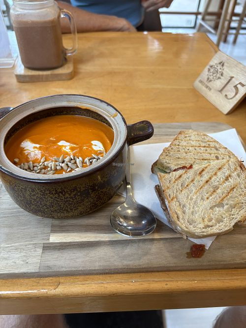 Tomato soupp  at Deli Devi in Koh Phangan