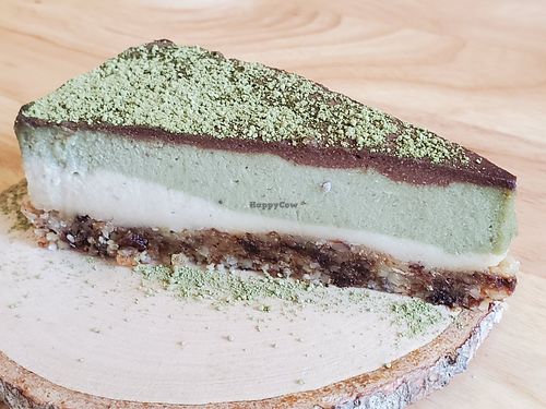 Matcha cheesecake at Deli Devi in Koh Phangan