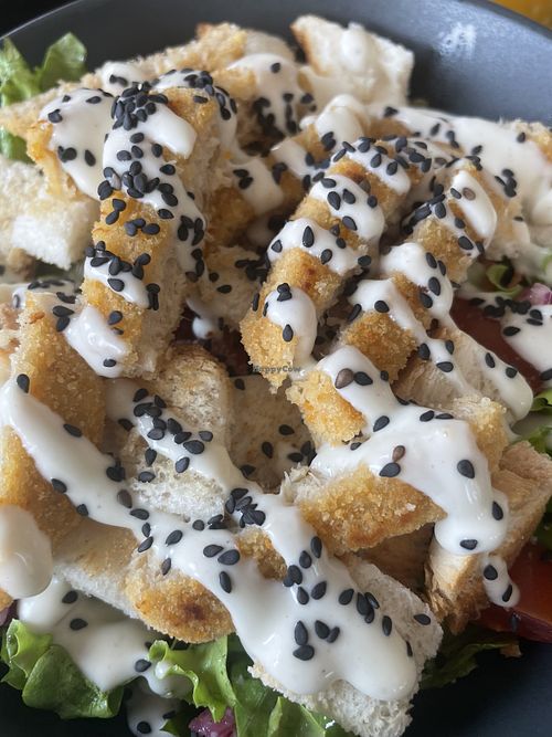 Chicken style caesar salad   at Tavci Kuhna in Lesce