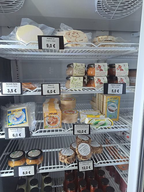 Vegan cheese for sale! at Tavci Kuhna in Lesce