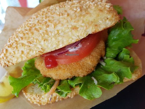 Chicken sandwich at Tavci Kuhna in Lesce