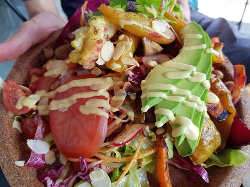 Funky salad at Tavci Kuhna in Lesce