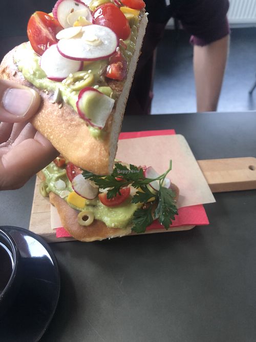 avocado toast  at Tavci Kuhna in Lesce