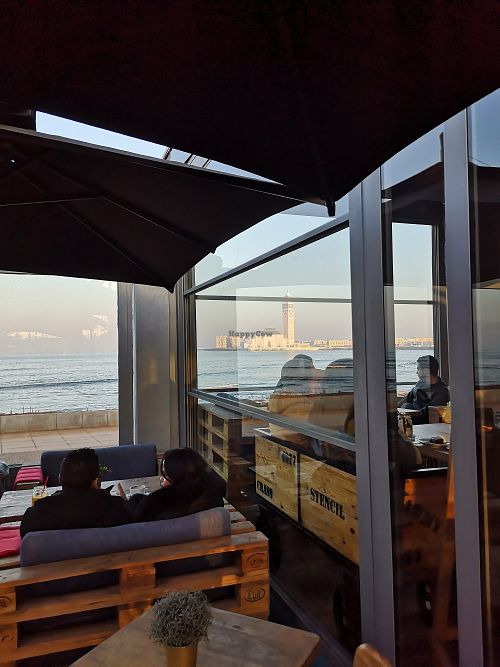 View from the cafe at Boca Chica in Casablanca