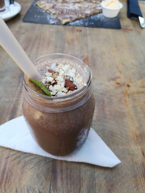 Smoothie "The palm" at Boca Chica in Casablanca