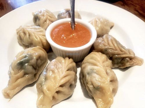 Veggie Momo vegan at Himalayan Sherpa Kitchen in Saint Helena