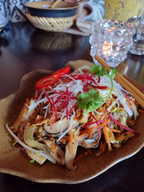 Rice noodles at Chay Vegan in Helsingborg