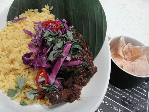 vegan tempeh stew at De Bijenkorf in The Hague