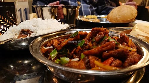 Mashroom Manshurian was tasty. at Saravanaa Bhavan - Sankt Eriksgatan in Stockholm