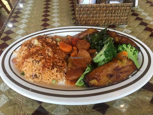 A plate from the buffet options at Nyack Main Essentials in Nyack