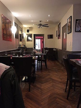 inside the restaurant at Le Globe in Quimper