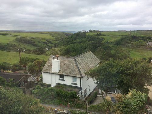 Beautiful view from my room
 at Michael House in Tintagel