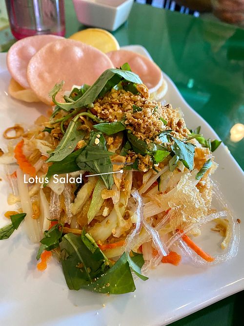 Love this salad at Thanh Tinh Chay in San Diego