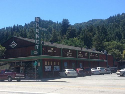 outside at New Leaf Community Market in Boulder Creek